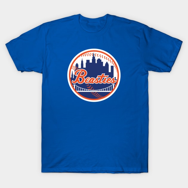 Mets vs Beasties Mashup T-Shirt by Fresh Fly Threads